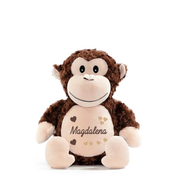Affe Stofftier bestickt mit Namen